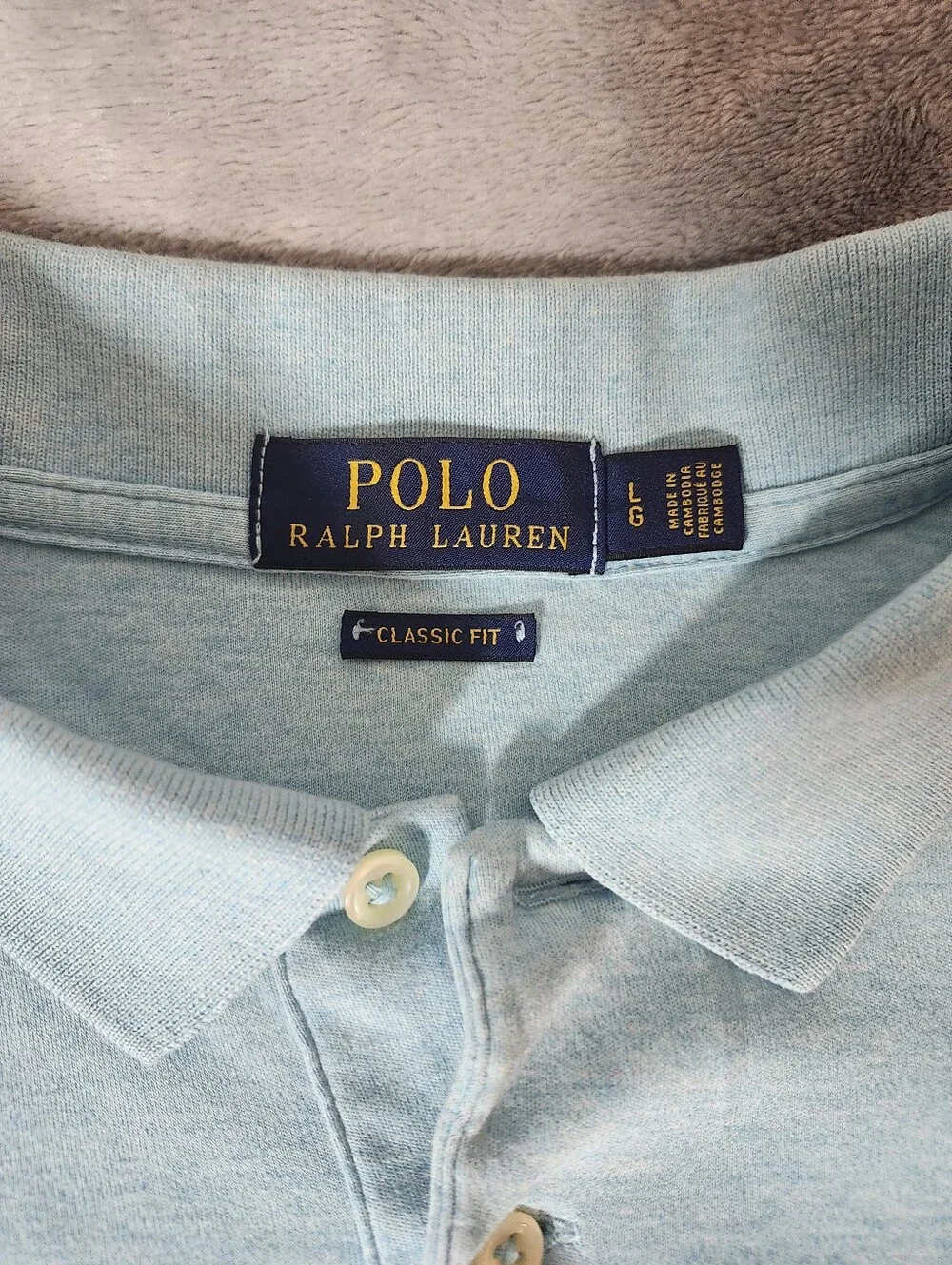 Polo Ralph Lauren Classic Fit 100% Cotton Short Sleeve Shirt Size:L Color: Turq